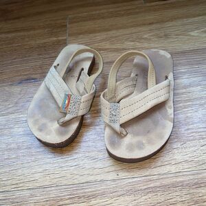 RAINBOW SANDALS Kids Toddler 7/8 Leather Sandals